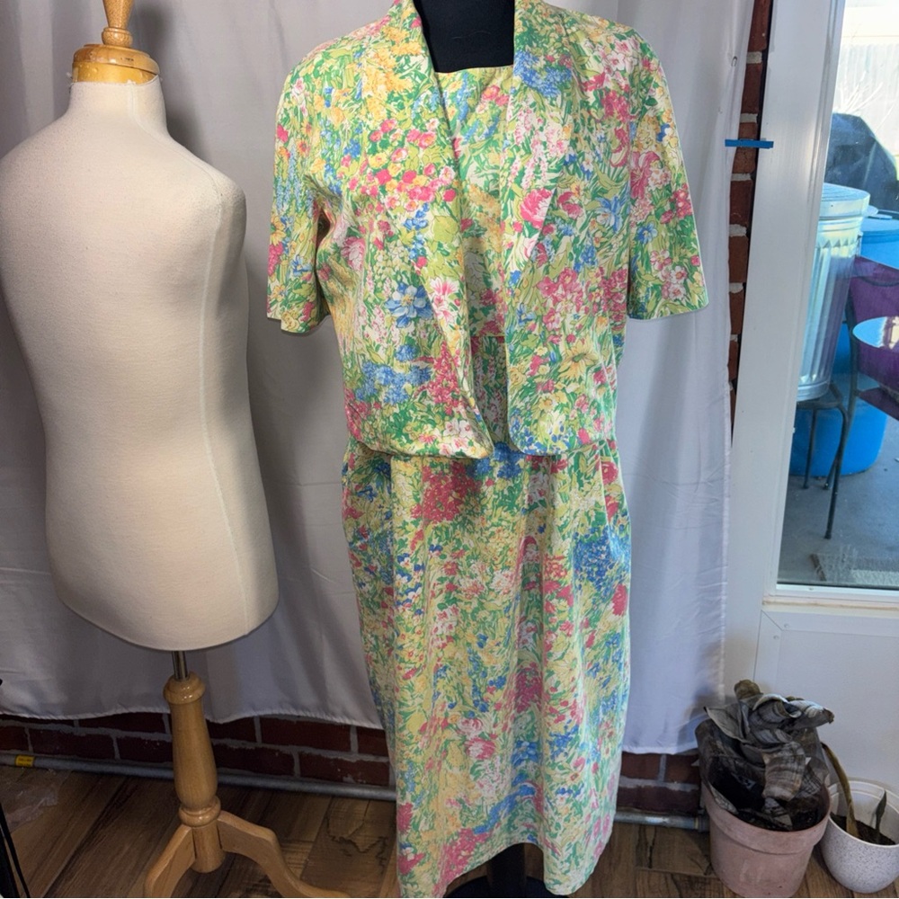 Floral Two-Piece Dress Set